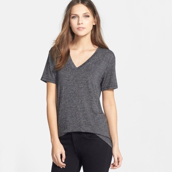 rag & bone Tops - Rag & Bone Char Gray Classic V Tee Size Small